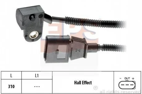 Датчик положення р/вала Audi A3, A4, A6 /Mitsubishi Grandis, Outlander /Seat Leon, Toledo /VW Golf, Passat 2.0TDi для Audi, Mitsubishi, Dodge, Jeep, Volkswagen EPS 1.953.456 фото товару