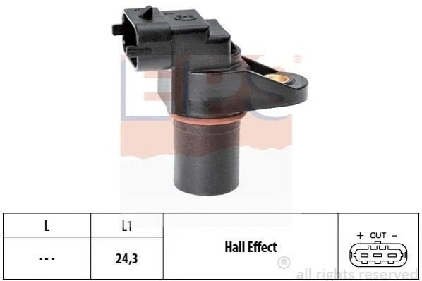 <strong>Датчик положення распредвала DB A/B/C/E/Sprinter/Vaneo 97- EPS 1.953.459 (фото 1)</strong>