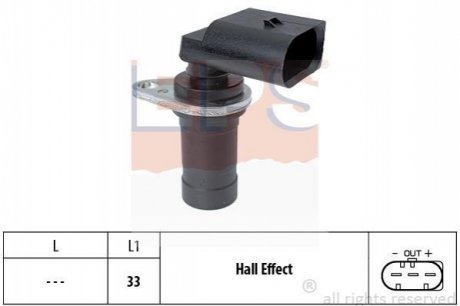 Датчик положення к/вала BMW 3 (E36/E46), 5 (E39/E60), 7 (E38/E65), X3 (E83), X5 (E53), Z3 (E36), Z4 (E85) 1.6-4.6 95- EPS 1.953.472 фото товару