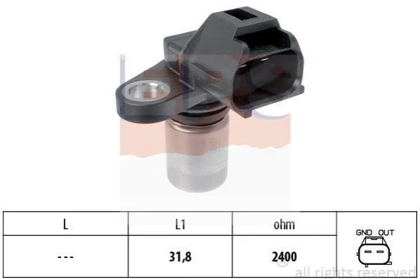 <strong>TOYOTA Датчик оборотов двигателя Land Cruiser 3,0D 00- EPS 1.953.509 (фото 1)</strong>