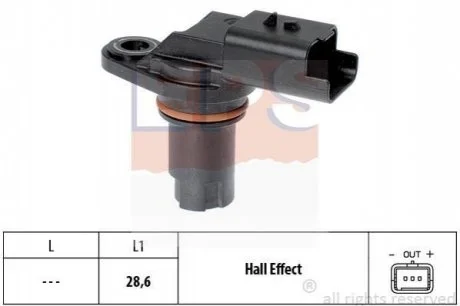 Датчик положення р/вала Opel Vivaro 2.0 CDTI 06-,Nissan Qashqai 2.0 dCi 07- для Renault, Nissan, Dacia, Suzuki, Opel EPS 1.953.551 фото товару
