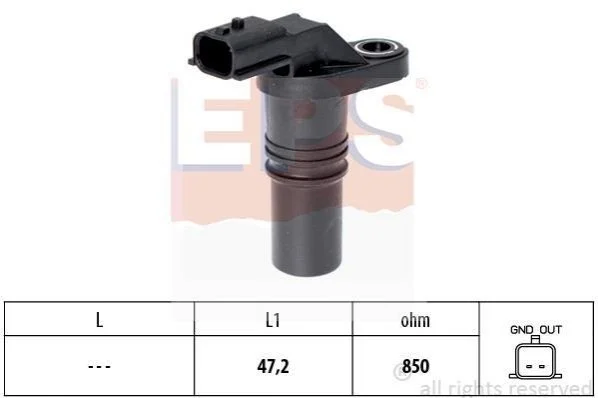 <strong>Датчик положення к/вала Dacia Logan, Sandero /Nissan Almera, Micra III, Interstar, Primastar /Renault Clio II-III, Megane III, Scenic III 1.5Dci-1.9Dci 01- EPS 1.953.645 (фото 1)</strong>