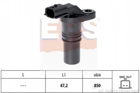 Датчик положення к/вала Dacia Logan, Sandero /Nissan Almera, Micra III, Interstar, Primastar /Renault Clio II-III, Megane III, Scenic III 1.5Dci-1.9Dci 01- для Renault, Dacia, Nissan, Mercedes, Opel EPS 1.953.645 фото товару