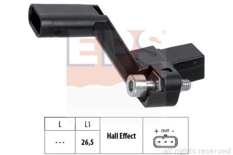 AUDI датчик імпульсів А1/А3/А4/А5 08-, SKODA FABIA III, OCTAVIA III EPS 1.953.772 фото товару
