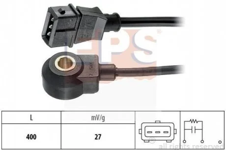 Датчик детонации RENAULT OPEL CITROEN FIAT для Lancia, Fiat, Alfa Romeo, Chevrolet, Daewoo EPS 1.957.002 фото товару
