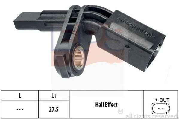 <strong>Датчик ABS перед лівий VW T-5 / Skoda Octavia EPS 1.960.007 (фото 1)</strong>