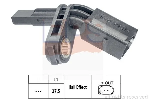 <strong>VW Датчик ABS передн./задн.лев. Touareg 02-, AUDI Q7 06-. EPS 1.960.172 (фото 1)</strong>