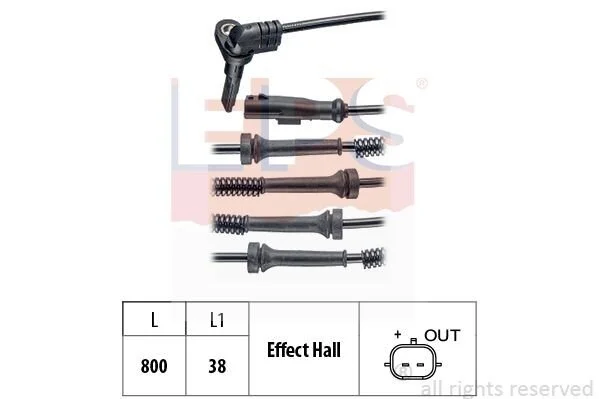 <strong>RENAULT Датчик ABS TRAFIC 1.6/2.0 14-, NISSAN NV300 Kombi 1.6 16-, OPEL VIVARO 1.6 14-, FIAT TALENTO 1.6 16- EPS 1.960.219 (фото 1)</strong>