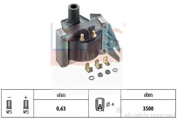 <strong>VW Катушка зажигания 86- 251905115D EPS 1.970.125 (фото 1)</strong>