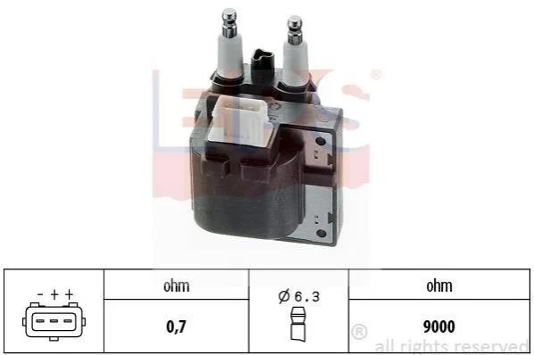 <strong>VOLVO Катушка зажигания S40,V40 96- EPS 1.970.356 (фото 1)</strong>