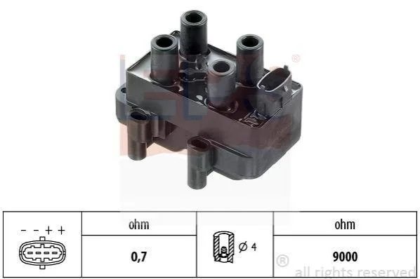 <strong>OPEL Катушка зажигания Sintra 2.2i 16V 96-99 EPS 1.970.389 (фото 1)</strong>