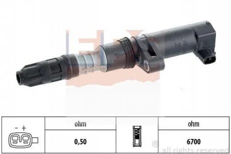 Котушка запалювання Renault Clio/Laguna/Megane/Trafic 1.4-2.0 16V 99- для EPS 1.970.432 фото товару