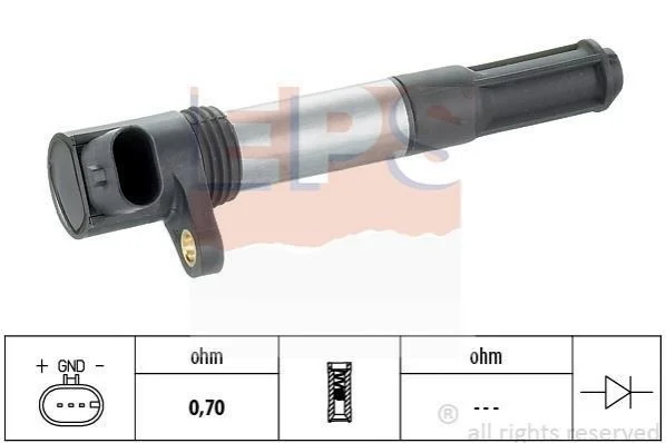 <strong>Катушка зажигания Fiat Bravo/Panda/Punto/Stilo 1.4 02-08 EPS 1.970.442 (фото 1)</strong>