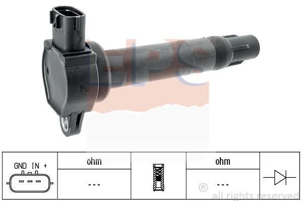 <strong>MITSUBISHI Котушка запалювання Lancer X 08-,Outlander 06-,ASX 10-,Citroen C-Crosser,Peugeot 1.8/2.4 EPS 1.970.497 (фото 1)</strong>