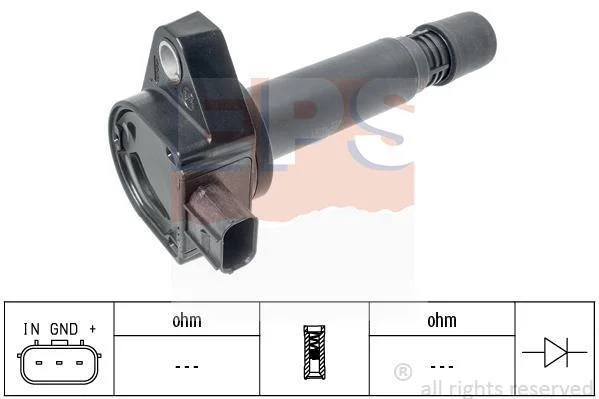 <strong>HONDA котушка запалювання Accord VIII,Civic VIII,CR-V III 1.8/2.0 05- EPS 1.970.522 (фото 1)</strong>