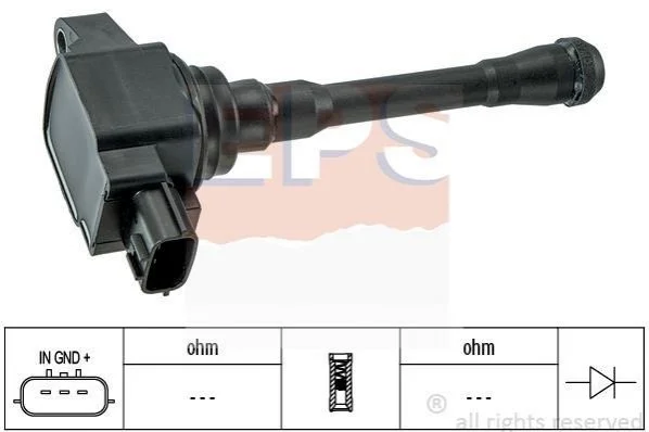<strong>Катушка зажигания Nissan X-Trail, Qashqai, Note / Infiniti 2007- EPS 1.970.552 (фото 1)</strong>