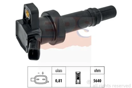 HYUNDAI Котушка запалювання i10 1,0 13-, KIA Picanto 1,0 11- для KIA, Hyundai EPS 1.970.614 фото товару