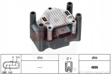 Котушка запалювання Audi A4 94-/VW Passat 1,6 97-/Skoda Octavia 98- для EPS 1.990.420 фото товару