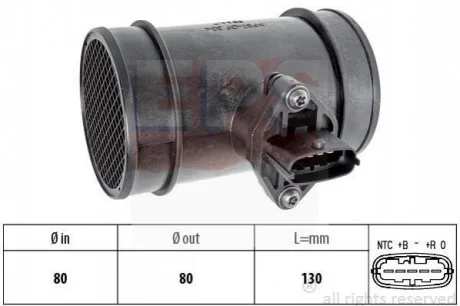 Расходомер воздуха (дизель) OPEL Frontera B 2,2 Vectra B 2,6/3,2 FIAT 2,8 для Alfa Romeo, Peugeot, Fiat, Opel, Citroen EPS 1.991.034 фото товару