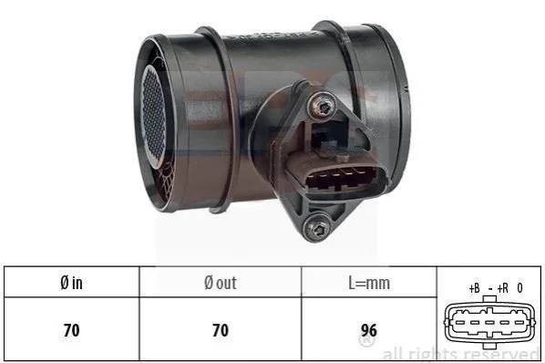 <strong>OPEL Расходомер воздуха Astra G 2,0/2,2DTI -05. EPS 1.991.290 (фото 1)</strong>