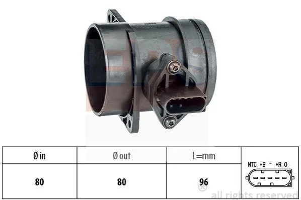 <strong>Расходомер воздуха (дизель) BMW E90 2,0d, X1/X3 E83/E84 2,0d EPS 1.991.331 (фото 1)</strong>