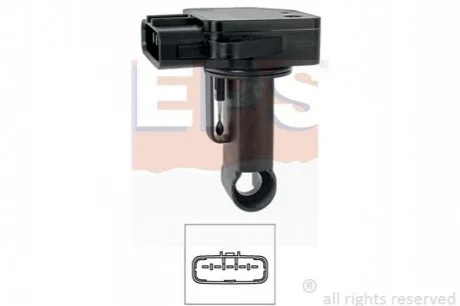 Витратомір повітря Mazda 2, 3, 6 Mitsubishi L200 Toyota, Volvo для Mazda, Mitsubishi, Volvo, Suzuki, Jaguar EPS 1.991.335 фото товару
