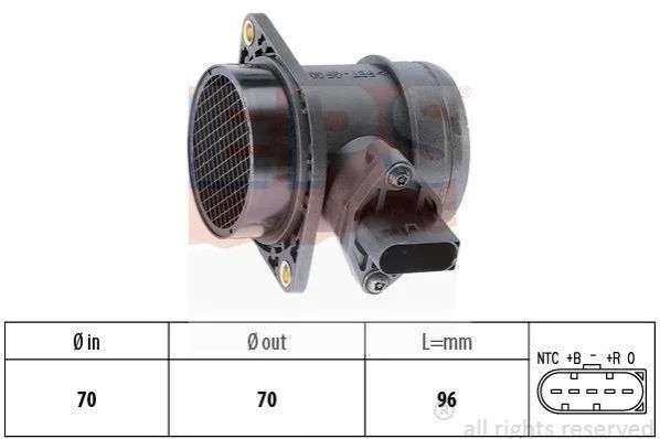 <strong>VW Расходомер воздуха Audi A3 1,8 Skoda Octavia 1,8/2,0 SEAT,Golf IV EPS 1.991.380 (фото 1)</strong>