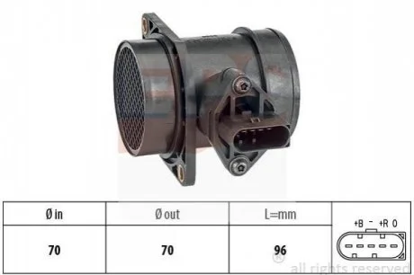 VW Расходомер воздуха AUDI 1,8T 00-Golf,Passat,Skoda 1,8TSeat для EPS 1.991.441 фото товару