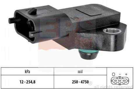 Датчик тиску повітря для Opel, Vauxhall, Honda EPS 1.993.022 фото товару