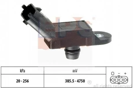 Датчик тиску повітря для Fiat, Opel, Lancia, Suzuki, Alfa Romeo EPS 1.993.055 фото товару