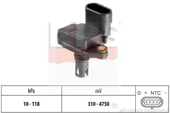 <strong>LANDROVER Датчик давления во впускном коллекторе Freelander 1.8/2.5 -06 EPS 1.993.087 (фото 1)</strong>