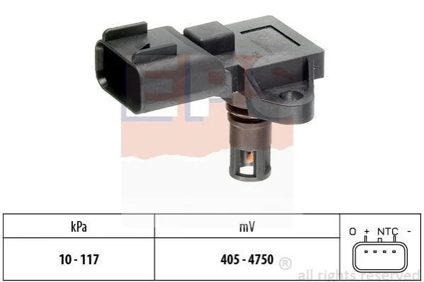 <strong>LANDROVER Датчик давления во впускном коллекторе Range Rover 4,2 -12, FORD C-Max, Focus EPS 1.993.097 (фото 1)</strong>