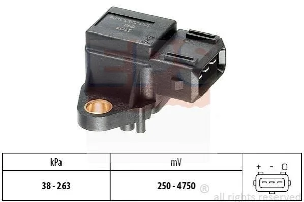 <strong>Датчик вакуума MB A W168, C W202, E W210, Sprinter 10.95- EPS 1.993.104 (фото 1)</strong>