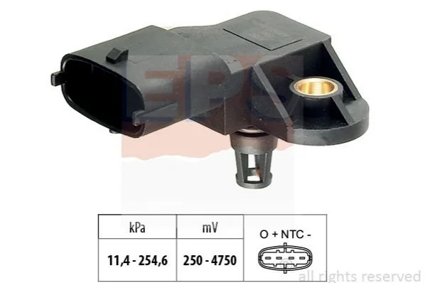 <strong>Датчик давления наддува (CR) IVECO 2,8 99- EPS 1.993.110 (фото 1)</strong>