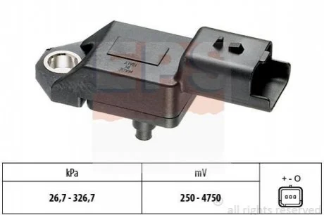 Датчик тиску повітря для Ford, Land Rover, Citroen, Peugeot, Mitsubishi EPS 1.993.136 фото товару
