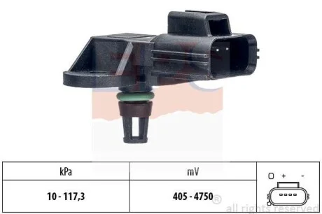 Датчик тиску повітря MAZDA 3,6 02- для Mazda, Ford EPS 1.993.151 фото товару