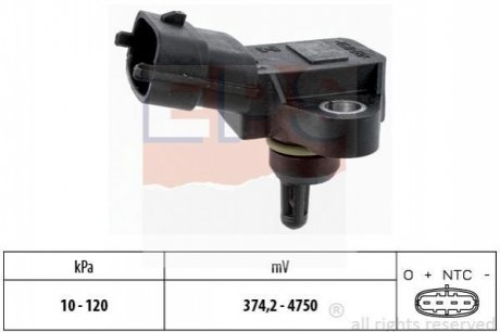 Датчик вакуума Hyundai IX35, Sonata V Kia Magentis, Optima, Sportage 2.0 01.08- EPS 1.993.180 фото товара