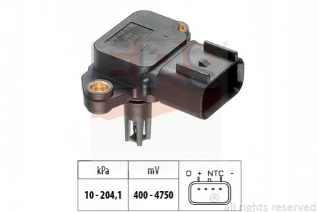 LAND ROVER Датчик давл.наддува Range Rover Sport/Range Rover 4,2 -12 для Jaguar, Ford, Land Rover EPS 1.993.211 фото товару