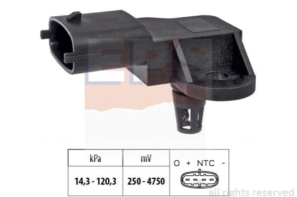 <strong>Датчик абсолютного давления CHEVROLET AVEO 08- EPS 1.993.240 (фото 1)</strong>