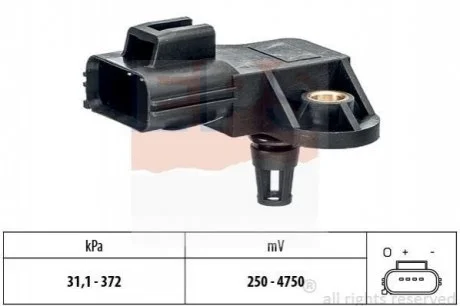 Датчик тиску повітря в впускному коллекторі Volvo S60/S80/V60/XC60/XC70 для Chevrolet, Opel, Honda, Great Wall, BYD EPS 1.993.250 фото товару