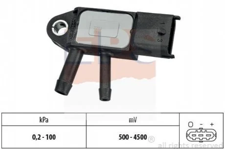 Датчик тиску вихлопних газів для Renault, Suzuki, Nissan EPS 1.993.291 фото товару