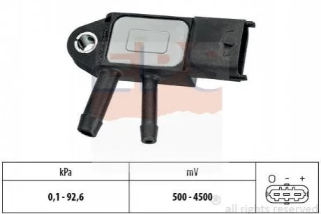Датчик тиску вихлопних газів FIAT/IVECO/CHRYSLER для Fiat, Lancia, Alfa Romeo, Jeep EPS 1.993.292 фото товару