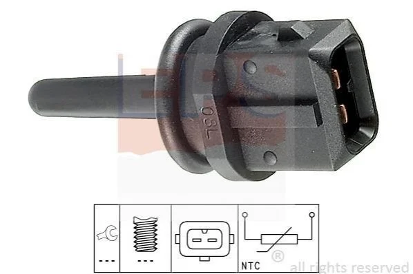 <strong>Датчик температури впуску повітря Fiat 1.9TD-2.4JTDHonda 1.6 Opel 2.0i-3.0V6 Saab 3.0-24 V6 Seat, VW 2.0i EPS 1.994.003 (фото 1)</strong>