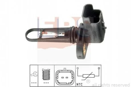 Датчик темп. впуск. повітря Ford/PSA/Volvo 1.6Hdi/2.0Hdi/2.2Hdi 03- для EPS 1.994.021 фото товару