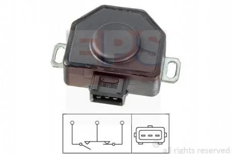 BMW Датчик дроссельной заслонки E30,28,34,Citroen BX,ZX,Renault 19,21,25,Espace,Trafic,Volvo 340-940 для EPS 1.995.079 фото товару