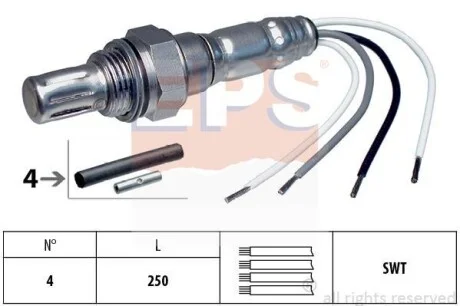 Лямбда зонд (4 конт.) универсальный для Audi, Volkswagen, Seat, Geely, Ford EPS 1.997.007 фото товару