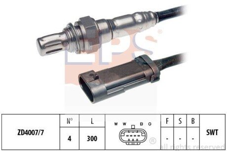 Купить RENAULT лямбда-зонд LOGAN I 1.6 04-, MEGANE I Classic 1.4 96-03, DACIA SANDERO 1.6 16V 11- EPS 1.997.281 по низкой цене в Украине (фото 1)