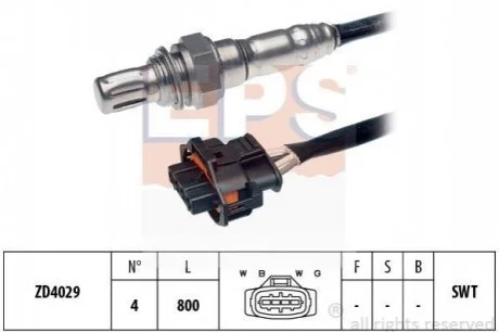 OPEL Лямбда-зонд 1,8-2,2 Astra G/H,Vectra B/C,Omega B,Corsa C,Zafira для EPS 1.997.342 фото товару