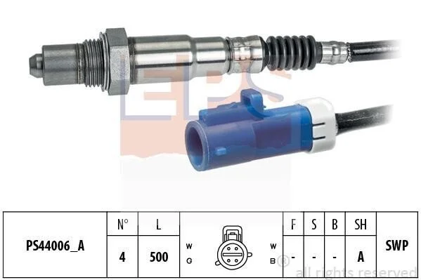 <strong>FORD Лямбда-зонд C-MAX 1.6 07-10, FOCUS C-MAX 1.6 03-07, VOLVO C30 1.6 06-12, S40 II 1.6 05-12, V50 1.6 05-12 EPS 1.998.296 (фото 1)</strong>