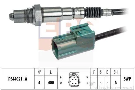 NISSAN Лямбда-зонд (4 конт.) Primera 1,6/1,8 02- Almera 1,5/1,8 02-06 Micra 1,0/1,2/1,4 02-05 для EPS 1.998.304 фото товару